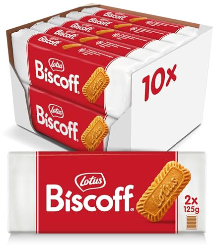 Lotus Biscoff | Biscuit Original | Vegan | Sans Colorant ni Arômes Artificiels | 2 x 125g (x10) | 2,5 kg