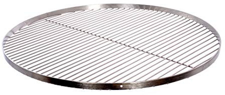 Grillrost Ø 70 cm mit Reling 20 mm 4 mm Edelstahl für Schwenkgrill BBQ Dreibein