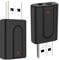 Adattatore Bluetooth 5.0 USB Trasmettitore Ricevitore 2 in 1 Audio Ricevitore Trasmettitore Adattatore Stereo da 3.5 Mm per TV/PC/Autoradio/Cuffie/Proiettore/Laptop/Tablet/Impianto Stereo
