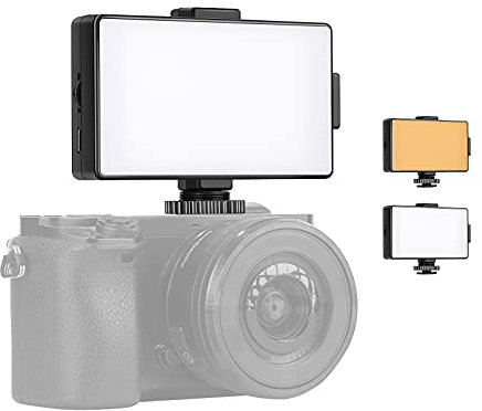 Fututech 104 Del 3200K / 5600K Éclairage Photographique Rechargeable Lumière de Remplissage Réglable pour Canon Nikon Pentax Panasonic Sony Appareil Photo Numérique Caméscope