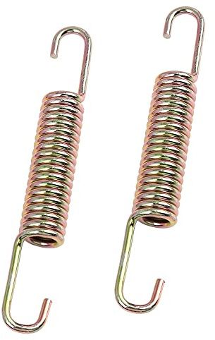 A ABSOPRO Kickstand Rückstellfeder Für BM150 2 Stk Bronzeton Edelstahl | Gesamtlänge 13.5cm, Biegeteil Länge 4.5cm, Stahldurchmesser 2.8mm, Universal Passend Für Die Meisten Motorräder, Langlebig