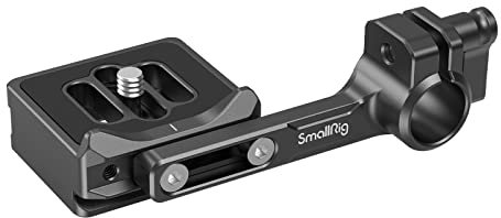 SMALLRIG Quick Release Plate for Arca-Type with 15mm Rod Clamp, Compatible with Follow Focus System - 3853