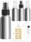 Bohoray 4 Piezas 50ml Bote Spray Pulverizador Pequeño,Aluminio Botella Spray,Pulverizador Colonia,Spray Agua Pulverizador Con Etiqueta, Embudo, Jeringa Para Aceite Esencial,Aromaterapia,Perfume,Viaje