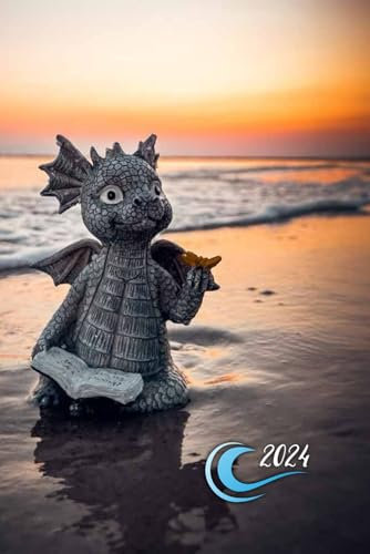 MEER MOTIV - 2024: Planer 2024 ca. A5 Terminplaner Terminkalender Tagesplaner 1 Tag auf 1 Seite auch Samstag Sonntag !, Kalender ab Januar 2024 bis ... mit Ostsee Nordsee Motiv Cover