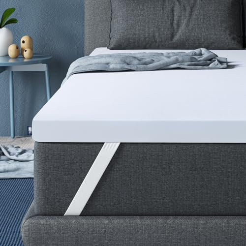 BedStory 𝟭𝟬𝗰𝗺 𝗵𝗼𝗰𝗵 dickerTopper 90x200cm - H3/H4 Härtegrade Geltopper mit Memory Foam- Bequeme Matratzentopper für Boxspringbett und unbequemem Betten