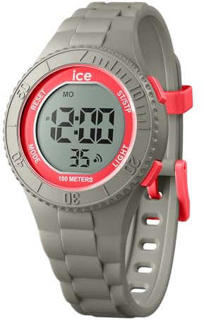Ice-Watch - ICE digit Dusty coral - Montre grise pour garçon (mixte) avec bracelet en plastique - 021623 (Small)