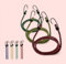 Bungee Cords with J Hooks, Set of 3, 80 cm, Elastic Straps for Cables and Baggage