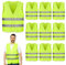 JOLIGAEA 10 Chaleco Reflectante Homologado Set, Chalecos Reflectantes Seguridad, Auto Chaleco De Seguridad, Chaleco de Seguridad de Alta Visibilidad para Conductor, Limpiadores, Trabajadores