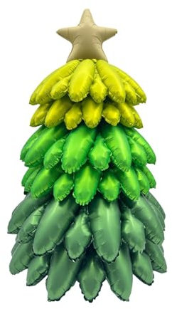 Globo de aluminio para árbol de Navidad, decoración de globos de aluminio con forma de árbol de Navidad, globo de aluminio para árbol de Navidad, reutilizable, accesorio de escena de vacaciones de