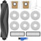 Fishoney 14 Stück Roboterstaubsauger Zubehör für Xiaomi X20+ / X10+ / Dreame L10s Ultra / L10 Ultra, 1 Hauptbürste 6 Wischpads 2 Filter 2 Seitenbürsten 2 Staubsaugerbeutel 1 Reinigungszubehör