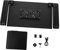 Uonlytech Computer Desk Laptop Notebook Adjustable Monitor Stand Computer Table for Bed Desk Stand for Monitor Portable Tablet Desktop Stand Desktop Elevating Holder Black Aluminum Alloy
