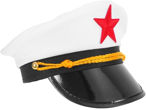 Holibanna Verstellbare Yacht Hut Für Männer Frauen Cap Boat Yacht Kostüme Für Nautische Themen Party Strand Hochzeiten Halloween Kostüme Rollenspiele