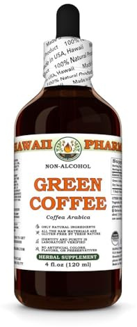 Hawaii Pharm Green Coffee Bean Alcohol-Free Extract, 4 fl oz