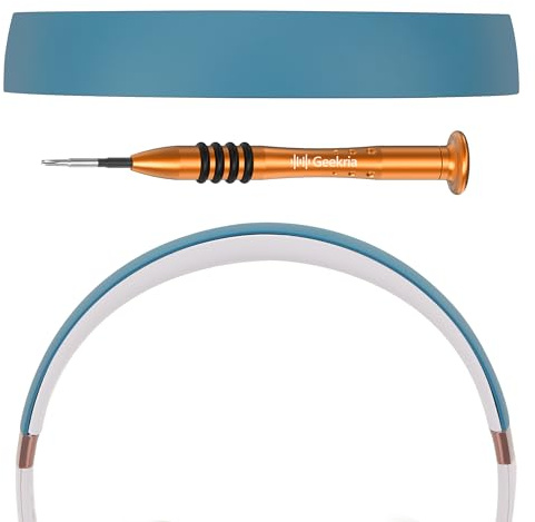 Geekria Plastic Headband Pad Compatible with Beats Solo 4 Headphones, Replacement Band Repair Part (Blue)