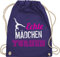 Shirtracer Turnbeutel Rucksack - Echte Mädchen turnen I Geschenk Turnerin - Unisize - Lila - kunstturnen kinderturnbeutel sport turn beutel für turner 25. geburtstag gymnastic stoffbeutel sportbeutel