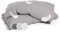 SLEEPWISE 2er Set Premium Kissenbezug 40 x 80 cm, ÖKO-TEX Kopfkissenbezug mit verdecktem Reißverschluss, Pflegeleicht, Atmungsaktiv, Superweicher Kopfkissenbezug 40x80, Taupe