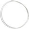 Inzopo Filo rotondo per perline in argento Sterling 925, 50 cm, per la creazione di gioielli, 1 mm, 1 mm