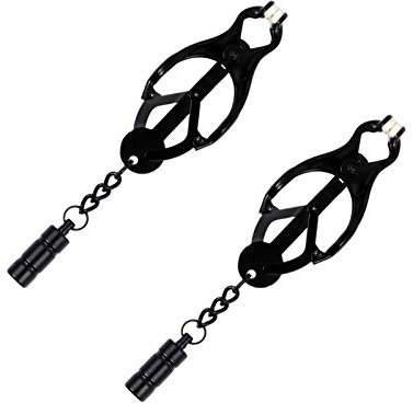 EXCEART 1 Paar Nippel Ringe Silikon Zunge Ring mit Glocken Einstellbare Nipplerings Gefälschte Körper Piercing Schmuck Retainer Brust Stimulation Spielzeug für Frauen Weibliche Sex Leben