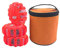 Bseical Gyrophare LED, Feux de Remorque LED sans Fil Étanche, Gyrophare Orange a Pile, Gyrophare Bleu Gyrophare Tracteur, Stroboscope Feux, Girophare pour Voiture Bateau Camion (Rouge, 3 Pièces)