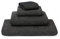 URBANARA Premium Gäste-Handtuch Set Kotra - 50% Leinen & 50% Baumwolle - 2er Set 30x50cm Handtücher, schnelltrocknend & fusselfrei Waffelpique Öko-Tex 100 - Schwarz & Beige
