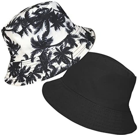 TOSKATOK® UPF 50+ Wendebarer Busch-Eimer-Sonnenhut aus Baumwolle für Damen