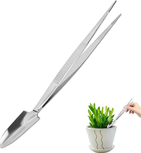 NAZHUA Pince à épiler Bonsai Garden | Outil à Confortable à Double tête - Pince à épiler pour facilitant Le Jardinage, Pince à épiler en Acier Inoxydable pour Jardin, intérieur