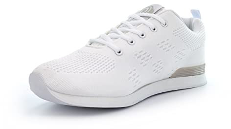 Mens Bowling Shoes - Lawn Bowls Trainers White 10 UK