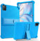 BENTOBEN Universal Silicone Case for 10.1 inch tablet, Soft Silicone Case for DOOGEE U10/U9/T10/Blackview Tab7/Tab 8 WiFi/TECLAST/OSCAL/jumper/BENEVE 10/SGIN 10.1/HotLight Tab with Stand - Blue