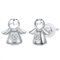 Hifeeled Pendientes Ángel Mujer Plata de Ley 925,con 3A Circonia Cúbica,Para Mujer Amigo Regalos Joyería Originales