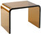 Eiauiuo Beistelltisch Tan Farbe Modern Couchtisch Kreativität U-förmiger Runder Rand Design Minimalismus Mode Acryl Beistelltisch Sofatisch Mode für Schlafzimmer Nachttisch Cafe Büro 32x23x23.5cm