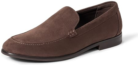 Amazon Essentials Men's Venetian Dress Loafers, Brown Faux Suede, 9 UK