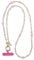 JOMA-E Shop Phone Lanyard Crossbody Stylish Anti-Theft Strap with Phone Tabs, Detachable Chain for iPhone Pearl Beads Charm Chain, Cellphone Neck Holder for Women (D)