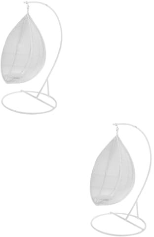 HEMOTON 2 Stücke Mini Schaukel Kleine Schaukel Mini Schaukel Schwingen Ei Stühle Für Garten Legierung