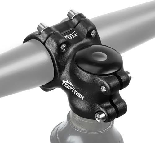 toptrek Fahrrad Vorbau 31,8mm, MTB Vorbau Fahrrad 35mm/45mm/60mm/70mm, 7° Lenkervorbau aus Aluminiumlegierung, Leichter Fahrradlenker Vorbau, Lenkererhöhung Fahrrad für MTB, BMX, Rennrad (35mm)