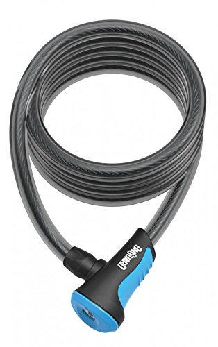 Onguard Neon Series 8157 Coil Cable Lock, 180cmx10mm, Blue