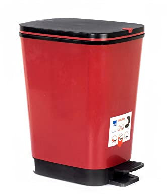KIS | Poubelle à pédale CHIC BIN COLOURS M, Paprika, PEDAL BIN, 27x41x45 cm