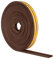 Stormguard EPDM P Profile Draught Excluder - Self Adhesive Rubber Weather Strip - 10m, Brown