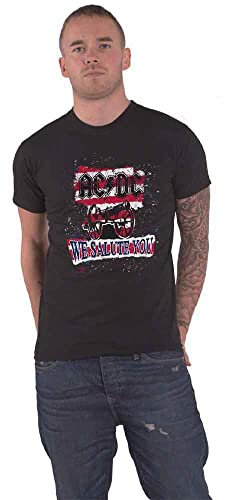 ACDC Men's We Salute You Stripe T-Shirt, Black, XX-Large