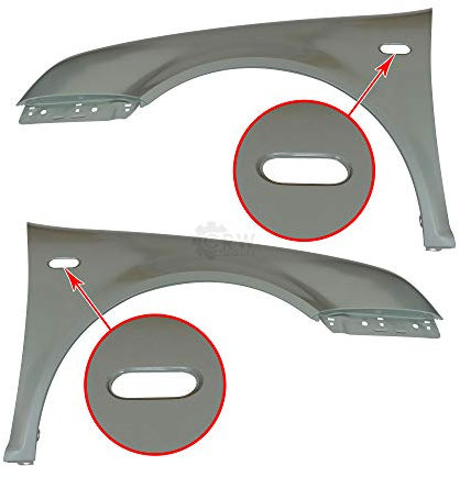 Diederichs Kotflügel Fender Set Satz für VW Bora Bj. 98-05 Limousine Variant, Schwarz, Metall, Frontlinks, Frontrechts