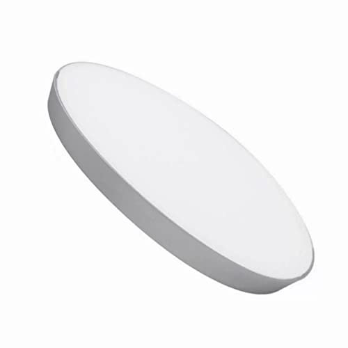 Plafón Led Techo Plata Circular 24W OSRAM Chip, 2600Lm Ø230x20mm, Placa Superficie Extrafina Regulable para hogar, cocina, salón, dormitorio, Downlight Slim Dimmable Redondo (Luz cálida)