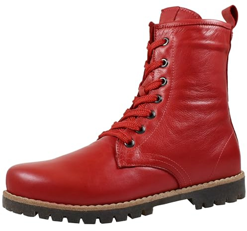 Andrea Conti Damen Stiefelette Boot Schnürung Leder Profilsohle 0342847