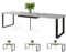 All4All Esszimmertisch Avanti - Esstisch - Loft Tisch – ausziehbar bis 310cm - Küchentisch - Kitchen Table - 160x90cm - 05 - Beton Hell Atelier