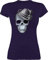 Shirt Damen - Kompatibel Oktoberfest - Totenkopf mit Filzhut - M - Lila - Frauen t-Shirt Trachten Oberteile Tshirt Kurzarm trachtentischert Frau t Shirts trachtenoutfit t-Shirts 'trachtenoberteil