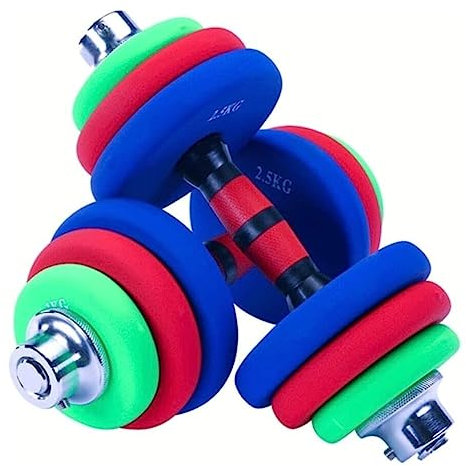 Hanteln 2-teiliges Verstellbares Hantel-Gewichtsset, 4 Halsbänder Und 2 Anschlussoptionen, Heim-Gymnastik-Langhantelplatten, Muskel- Und Körpertraining Kurzhanteln (Color : A, Size : 25kg(12.5kg*2)