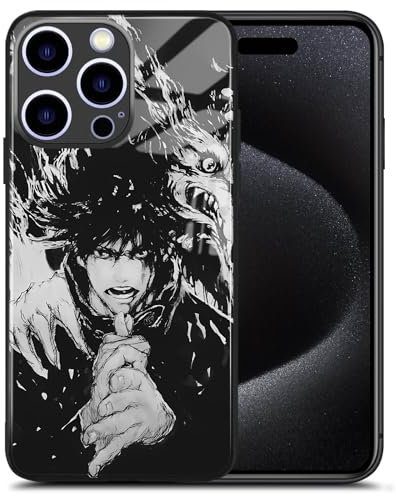 Megumi JJK Fushiguro Stylish Anime Black Phone Case - Weiche Silikon-Schutzhülle, Manga Charakter Design für iPhone 11