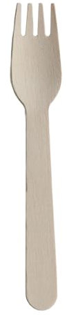 Inoverse 200 stück Holzbesteck, Länge 15.8 cm, Einweg Holzgabeln, Biologisch Abbaubar Einwegbesteck, Kuchengabeln, Partybesteck, Holz Besteck