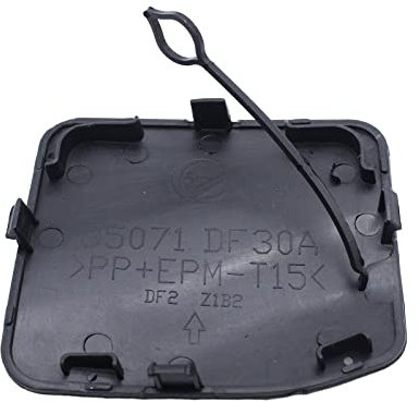 Qashqai J11 2014-2017 85071-4EA0A Rear Bumper Tow Hook Eye Cover Trim Trailer Cover Cap Accessory Replacement Cover Plate Lower Shield Engine Splash Guard Front Under Tray Rear Tow
