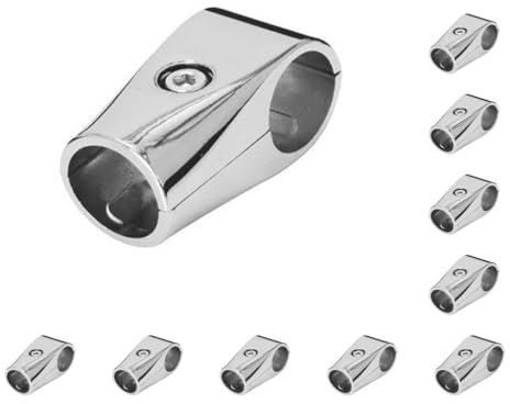 10 Set 1 Stück Innendurchmesser 25 mm Klemmen T Rohrschelle Verbinder für Zaun Boot Gerüst
