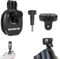 Moto Parabrisas Montar Abrazadera Clip Aluminio Compatible para Gopro Hero 13 12 11 10 9 8 dji Acción 4 3 2 Moto Parabrisas Soporte Compatible para insta360 X5 X4 X3 X2 X RS Deportes Acción Cámara