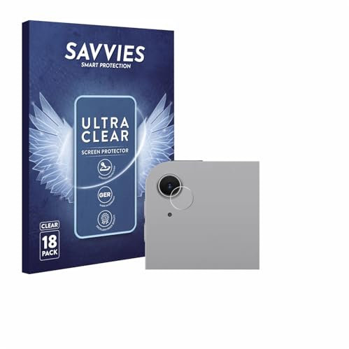 savvies Protector Pantalla para Apple iPad Air 11 2025 (SÓLO Cámara) (18 Unidades) Película Ultra Transparente